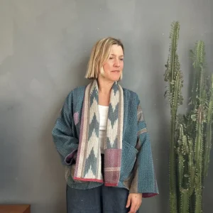 kantha quilted jacket