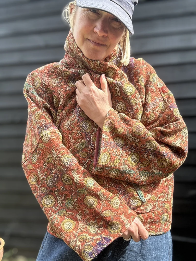 kantha quilted jacket