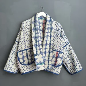 reversible kantha jacket
