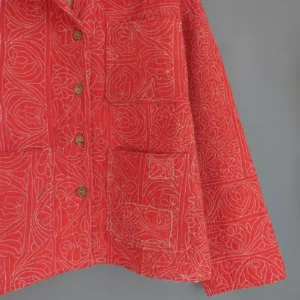 ZOOM IN OF KANTHA EMBROIDERY