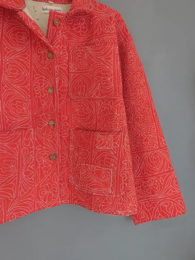 ZOOM IN OF KANTHA EMBROIDERY