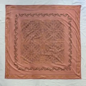big pink bandana scarf