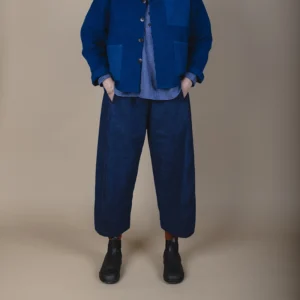indigo dyed trousers