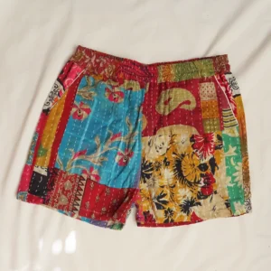boho festival shorts