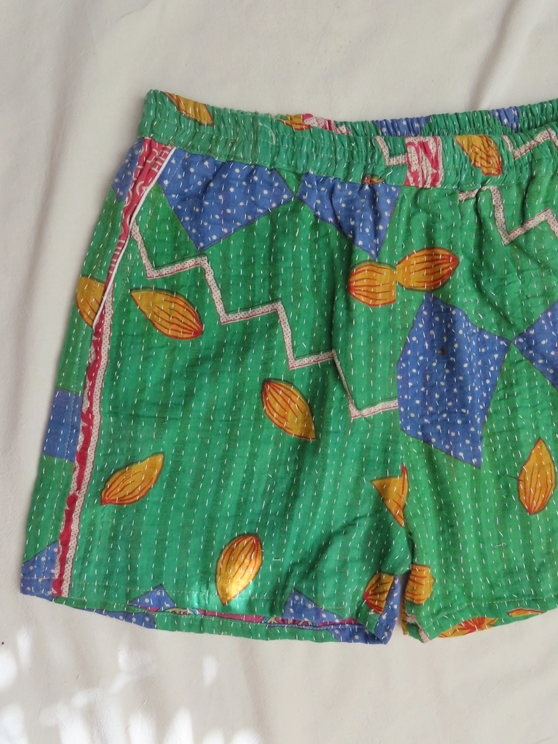 boho festival shorts
