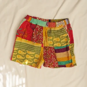 boho festival shorts