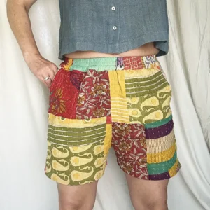 boho festival shorts