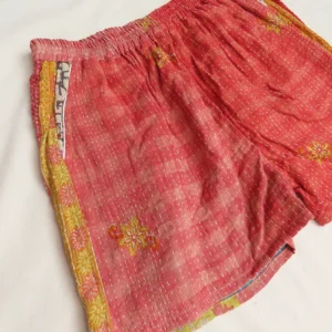 pink boho festival shorts