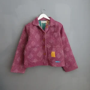 short purple kantha chore jackets