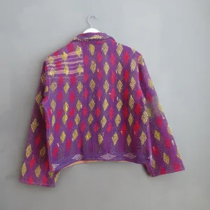 reverse side of kantha chore jacket
