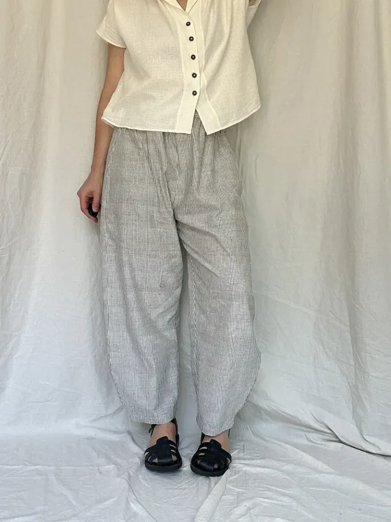 hand woven pull on trousers