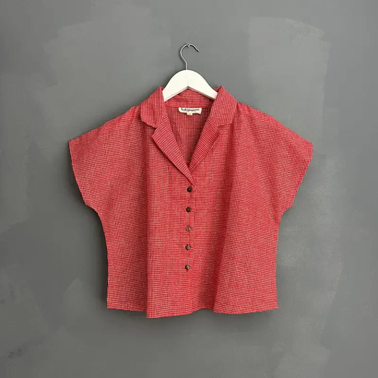 Red Check Short Sleeved Shirt
