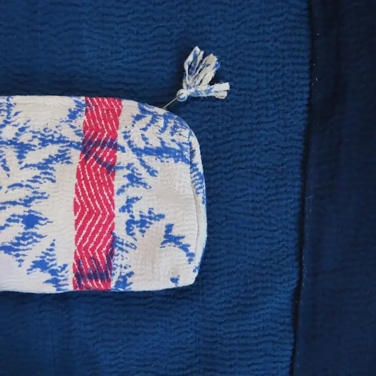 red white and blue pouch