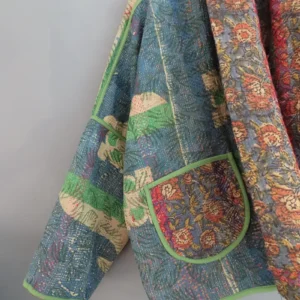 reversible kantha jacket