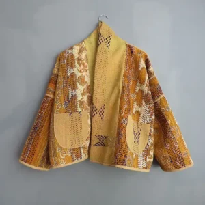 reversible kantha jacket