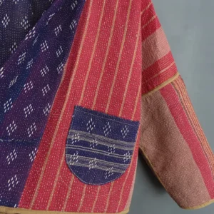 reversible kantha jacket