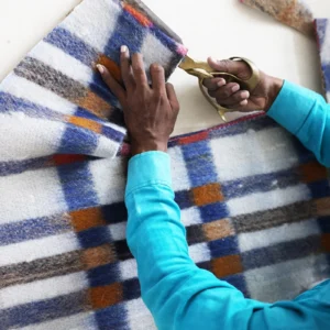 behind the scenes in a tailors studio