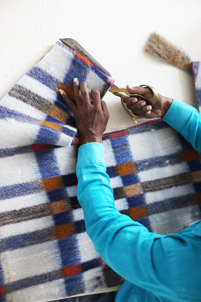 behind the scenes in a tailors studio